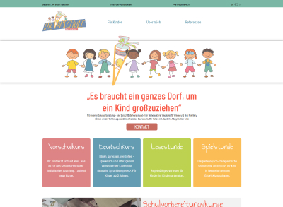 Landingpage development for a preschool in Munich
